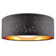 Lampy sufitowe - Sanico Tuluza 323088 plafon oprawa sufitowa 1x18W LED 4000K czarny/złoty - miniaturka - grafika 1