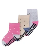 Skarpetki damskie - Skarpety dziewczęce skarpetki dziecięce z ABS kropki 3PAK 27-30 YOCLUB - miniaturka - grafika 1