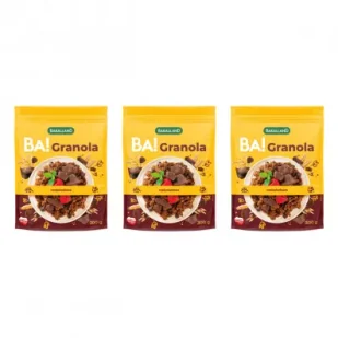 Bakalland BA! Granola czekoladowa zestaw 3 x 300 g - Płatki śniadaniowe i musli - miniaturka - grafika 1