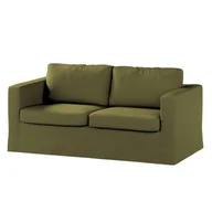 Pokrowce na meble - Dekoria pl pl Pokrowiec na sofę Karlstad 2-osobową nierozkładaną długi oliwkowa zieleń 165 x 89 x 64 cm Etna 618-161-26 - miniaturka - grafika 1