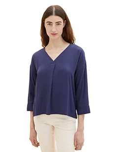 TOM TAILOR Damski Bluzka 1035248, 11331 - Atlantic Ocean Blue, 44 - Bluzki damskie - miniaturka - grafika 1