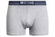 Majtki męskie - BOKSERKI MUSTANG BOKSERKI MUSTANG XXL szary/melange - miniaturka - grafika 1