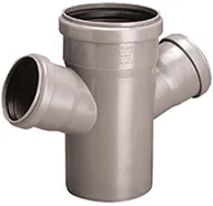 Akcesoria hydrauliczne - Czwórnik HT jednopłaszczyznowy 110x110x50x50/67 popiel sanitarny - miniaturka - grafika 1