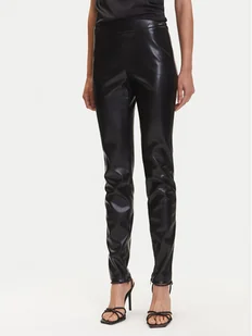 Guess Spodnie z imitacji skóry W4BB18 WGIK0 Brązowy Slim Fit - Spodnie damskie - miniaturka - grafika 1