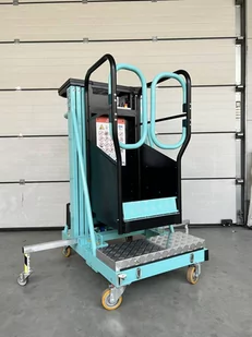 Podnośnik osobowy (udźwig: 140 kg, wymiary platformy: 48x69 cm, maks. wysokość robocza: 482 cm) 00081565 - Wózki magazynowe - miniaturka - grafika 4