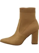 Botki damskie - Steve Madden Botki w kolorze jasnobrązowym - miniaturka - grafika 1