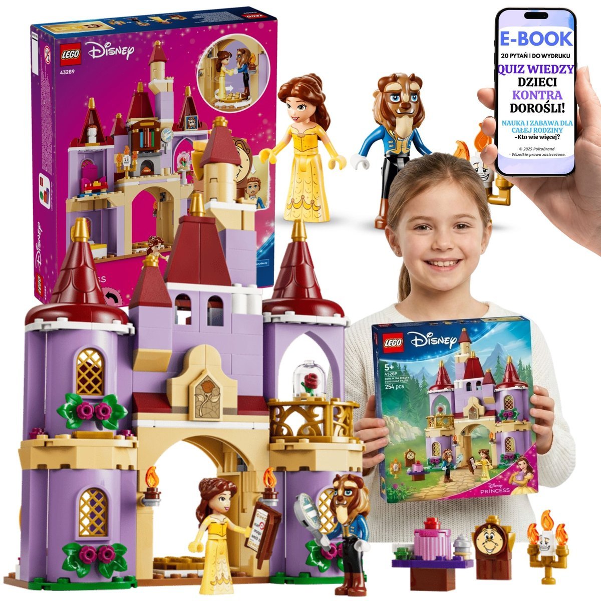 LEGO Disney Princess Zamek Bella i Bestia (43289) + E-BOOK-2