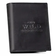 Portfele - Portfel skórzany Always Wild AW-N890-MAL czarny - miniaturka - grafika 1