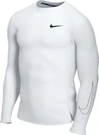 Bluzy damskie - Nike Mens M NP DF Tight TOP LS bluza, biały/czarny/czarny, 3XL-T - miniaturka - grafika 1