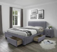 Łóżka - MODENA 3 łóżko z szufladami Halmar popiel velvet  - miniaturka - grafika 1