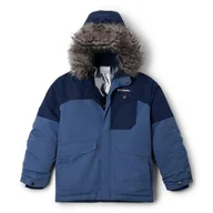 Kurtki i płaszcze dla chłopców - Columbia Młodzieżowa kurtka Nordic Strider 2, Dark Mountain/Collegiate Navy, 164 - miniaturka - grafika 1