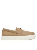 Mokasyny męskie - Calvin Klein Mokasyny Hybrid Lace Up Boat Lth HM0HM01812 Brązowy - miniaturka - grafika 1