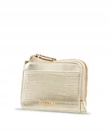 Portfele - Portfel Damski Mały Na Zamek PUCCINI Złoty Skóra Ekologiczna BLP710-6E - miniaturka - grafika 1