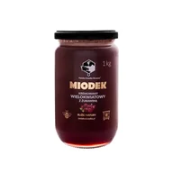 Miód - Miodek z żurawiną 1kg Pasieka Dziadka Brunona - miniaturka - grafika 1