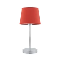 Lampy stojące - Lampka nocna LYSNE Siena, 60 W, E27, czerwona/srebrna, 41,5x19,5 cm - miniaturka - grafika 1