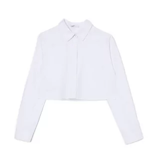Koszule damskie - Cropp - Biała krótka koszula - Biały - grafika 1