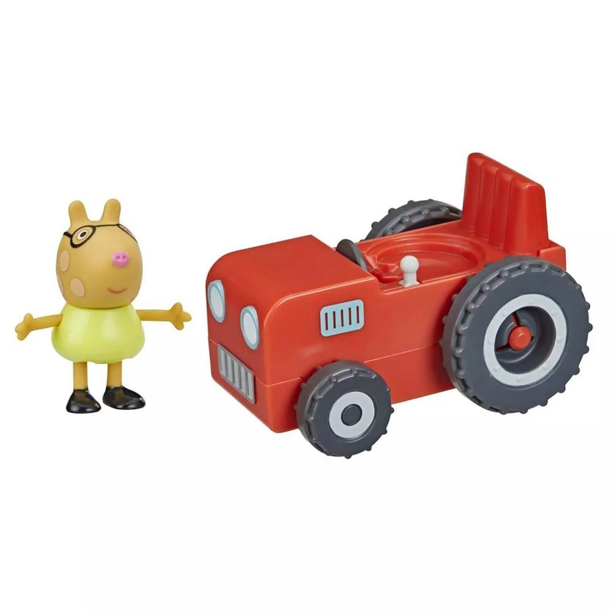 ŚWINKA PEPPA Czerwony Traktor + figurka Pedro - F2185 F4391