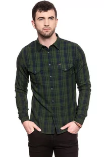 Lee, Koszula męska, Western Shirt Forest Green L644Cudf, rozmiar M - Koszule męskie - miniaturka - grafika 1