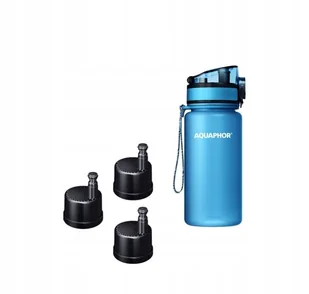 Butelka Filtrująca Filtr Bidon AQUAPHOR CITY 350 ml Niebieska + 3 Wkłady - Shakery i bidony sportowe - miniaturka - grafika 1