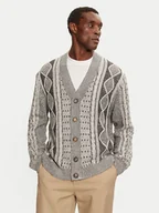 Swetry męskie - Brave Soul Kardigan MK-248ASHBERY Szary Regular Fit - miniaturka - grafika 1