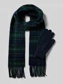 Apaszki i szaliki męskie - Rękawiczki i szal z mieszanki wełny w zestawie - miniaturka - grafika 1