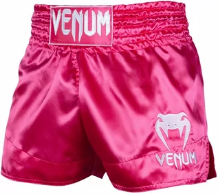 Spodnie sportowe męskie - Spodenki Muay Thai Venum Classic Shorts Pink Różowe - grafika 1