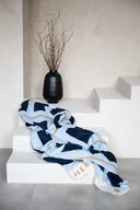 Koce - Jasnoniebieski - bawełniany koc - HER - miękki przyjemny ciepły 150x200cm - miniaturka - grafika 1