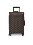 Walizki - Walizka kabinowa Guess Latona Travel TWLQ92 11983 Brązowy - miniaturka - grafika 1