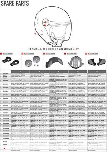 Givi Policzek poduszki z dwoma zatrzaskami od 2013 R., czarna, rozmiar 40 Z2255B58R