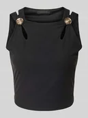 Koszulki i topy damskie - Top krótki z wycięciami model ‘ZAMA’ - miniaturka - grafika 1