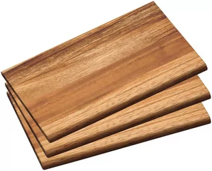 Kesper 28403 deska śniadaniowa, akacja, brązowa, 23 x 15 x 1 cm, 3 sztuki 28403 - Deski do krojenia - miniaturka - grafika 1
