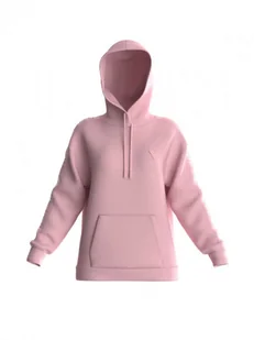 Damska bluza dresowa nierozpinana z kapturem Guess Brenda - różowa - GUESS - Koszulki sportowe damskie - miniaturka - grafika 1