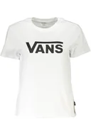 Portfele - BIAŁY T-SHIRT DAMSKI Z KRÓTKIM RĘKAWEM VANS - miniaturka - grafika 1