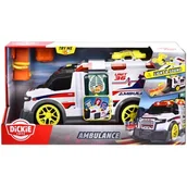 Samochody i pojazdy dla dzieci - DICKIE A.S Ambulans 35,5 cm światło i dźwięk SŁUCHAWKI GRATIS - miniaturka - grafika 1