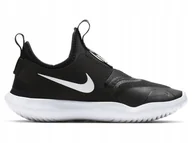 Buty dla dziewczynek - Buty Dziecięce Sportowe czarne wsuwane Nike Flex Runner AT4665-001 r. 21 - miniaturka - grafika 1