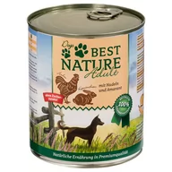 Mokra karma dla psów - Korzystny pakiet Best Nature Dog Adult, 12 x 800 g - Królik, kurczak i makaron - miniaturka - grafika 1