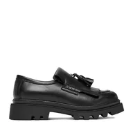 Półbuty damskie - Loafersy Badura EO-ATHENA-01 Czarny - miniaturka - grafika 1