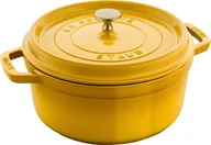Garnki - STAUB LA COCOTTE Garnek żeliwny okrągły 3.7 ltr cytrynowy - miniaturka - grafika 1