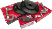 Tarcze hamulcowe - Przednie klocki tarcze BREMBO + jarzma hamulcowe 350mm Dodge Durango 3,6 V6 2011- - miniaturka - grafika 1