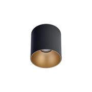 Lampy sufitowe - Nowodvorski LAMPA sufitowa POINT TONE 8224 metalowa OPRAWA tuba downlight czarny złoty 8224 - miniaturka - grafika 1