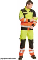 Odzież robocza - CERVA KNOXFIELD HI-VIS kurtka - męska, pikowana kurtka ze stójką z materiału hi-vis - pomarańczowy 54 - miniaturka - grafika 1