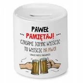 Skarbonki - Skarbonka Dla Pawła na Urodziny Idealny Prezent z Nadrukiem ze Zdjęciem - miniaturka - grafika 1
