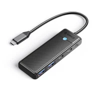 Złącza, przejściówki, adaptery - Hub PAPW2AC-C3 rozdzielacz USB-C na USB-A USB-C - czarny ORICO - miniaturka - grafika 1