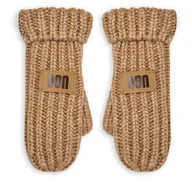 Rękawiczki dla dzieci - Rękawiczki dziecięce Ugg K Chunky Mitten 100030 Beżowy - miniaturka - grafika 1