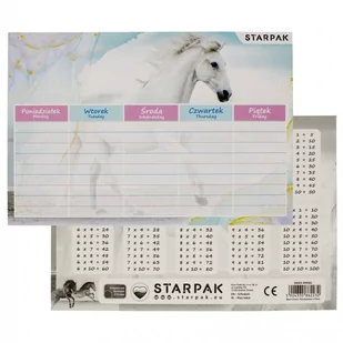 Plan Lekcji Horses N Starpak 494381 - Szkolne artykuły papiernicze - miniaturka - grafika 1