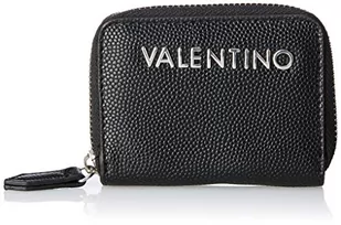 Mario Valentino Valentino by Kobiety Divina pebbled zip wokół torby Czarny, Nero, Talla única - Portfele - miniaturka - grafika 1
