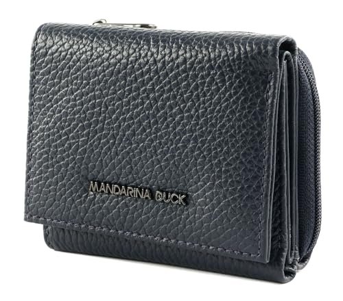 Mandarina Duck Mellow skórzany portfel akcesoria podróżne damskie portfele jeden rozmiar, Niebieska sukienka, Taglia Unica