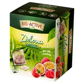 Herbata - Big-Active Herbata zielona z maliną i marakują (20tb x 1,7g) - miniaturka - grafika 1