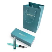 Zestawy piśmiennicze - Pióro kulkowe Waterman zielone GT z torebką - miniaturka - grafika 1
