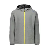 Kurtki i płaszcze dla chłopców - CMP Chłopcy Jumgen kurtka polarowa z paskami 30M5664 kurtka, szara M, 116 - miniaturka - grafika 1